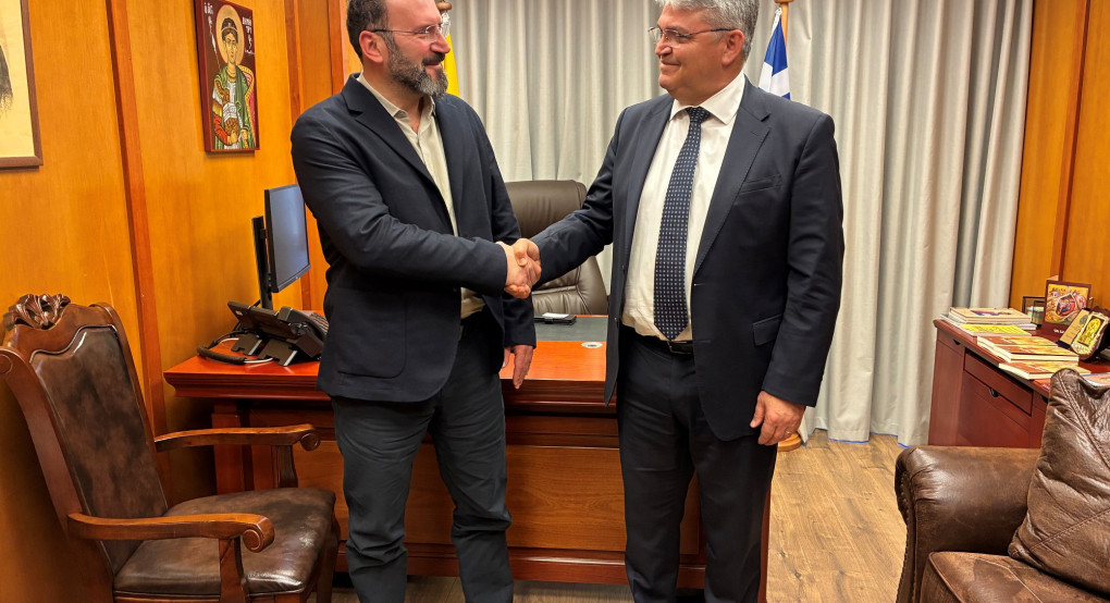 Συνάντηση του Προέδρου της ΝΙΚΗΣ Δημητρίου Νατσιού με τον Πρόεδρο της ΕΕΜΜ (MEGA), Ελευθέριο Νίκα