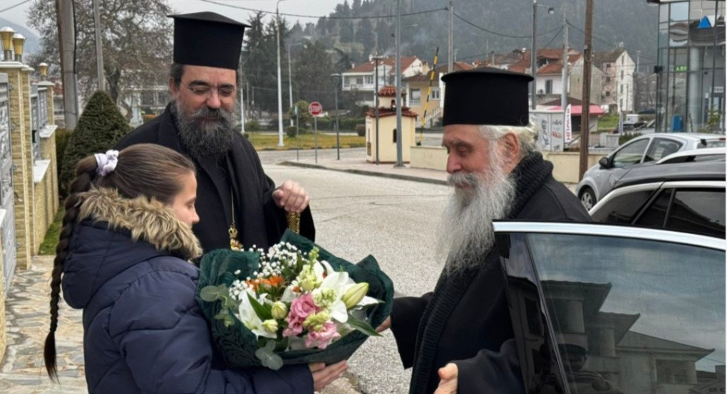 Ο Μητροπολίτης Καστορίας κ. Καλλίνικος υποδέχθηκε τον Αρχιεπίσκοπο Σινά κ. Συμεών
