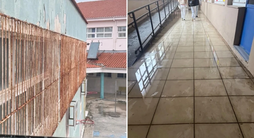 Άθλιες συνθήκες στο ΕΠΑΛ Αλεξανδρούπολης με σπασμένες εγκαταστάσεις και νερά που λιμνάζουν