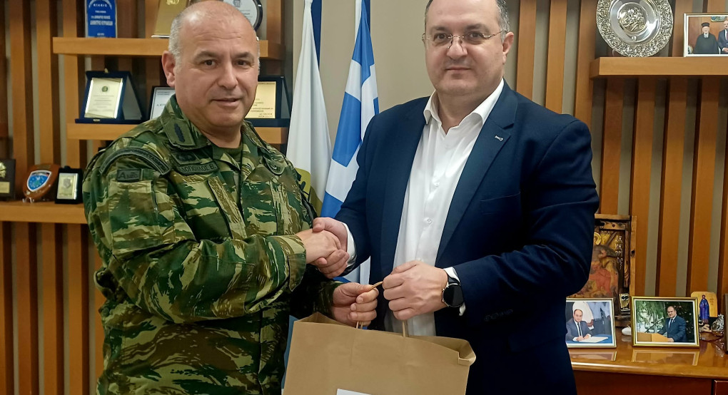 Αποχαιρετιστήρια επίσκεψη Διοικητή 71ης Α.Μ. ‘’Πόντος’’ στον Δήμαρχο Κιλκίς