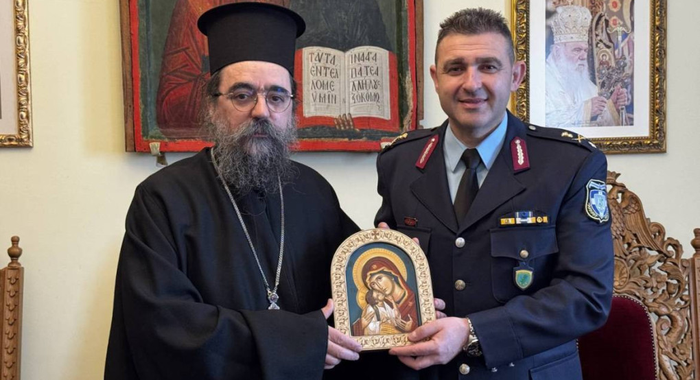 Ἐπίσκεψη τοῦ νέου Περιφερειακοῦ Διευθυντῆ Ἀστυνομίας Δυτικῆς Μακεδονίας κ. Νικολάου Ἔξαρχου στὸν Μητροπολίτη Καστορίας κ. Καλλίνικο