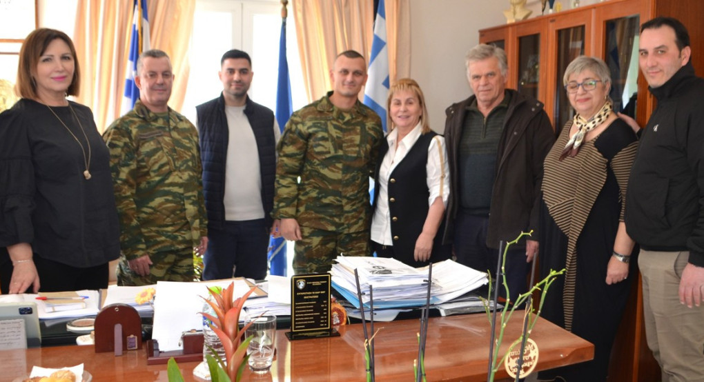 Συνάντηση της Δημάρχου Σκύδρας με το νέο Διοικητή της ΙΙας Μ/Κ Μεραρχίας Πεζικού