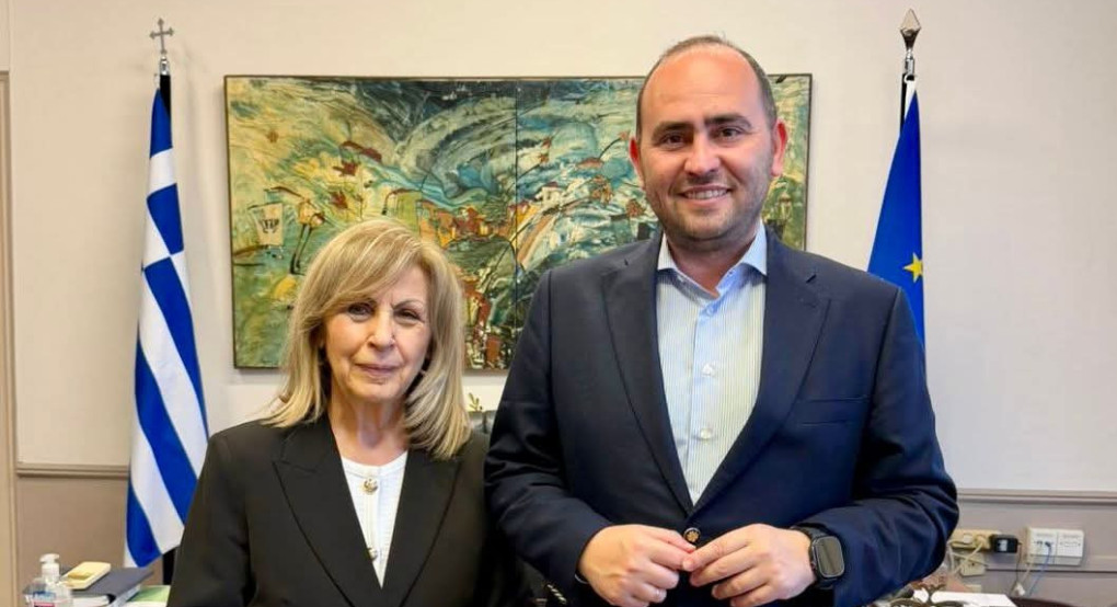 Συνάντηση Λάκη Βασιλειάδη με την Αθηνά Αηδονά