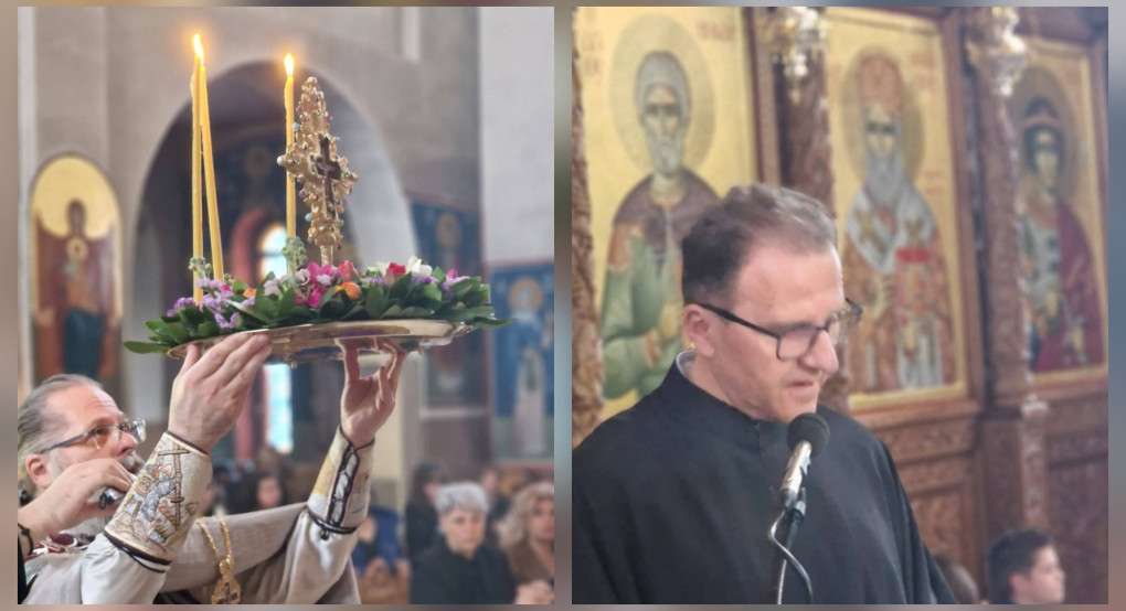 Κυριακή της Σταυροπροσκυνήσεως στον Ιερό Ναό Αγίου Στεφάνου Σκύδρας – Κήρυγμα από τον Αστυνομικό Διευθυντή Πέλλας