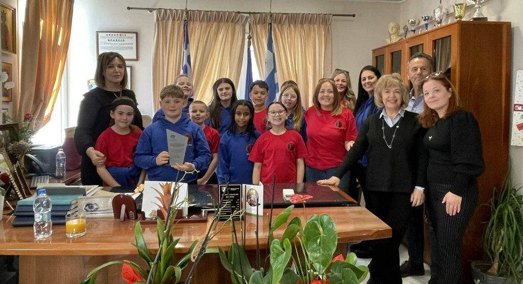Επίσκεψη Δημοτικού Σχολείου της Ουαλίας στον Δήμο Σκύδρας