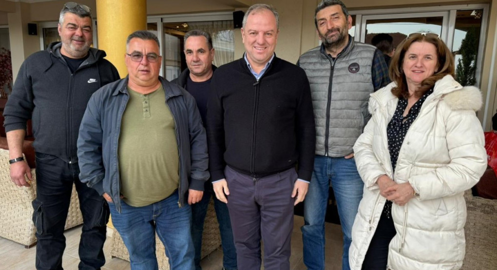 Συνάντηση Σταμενίτη με τους Συλλόγους Ξενοδόχων Λουτρακίου και Αλμωπίας