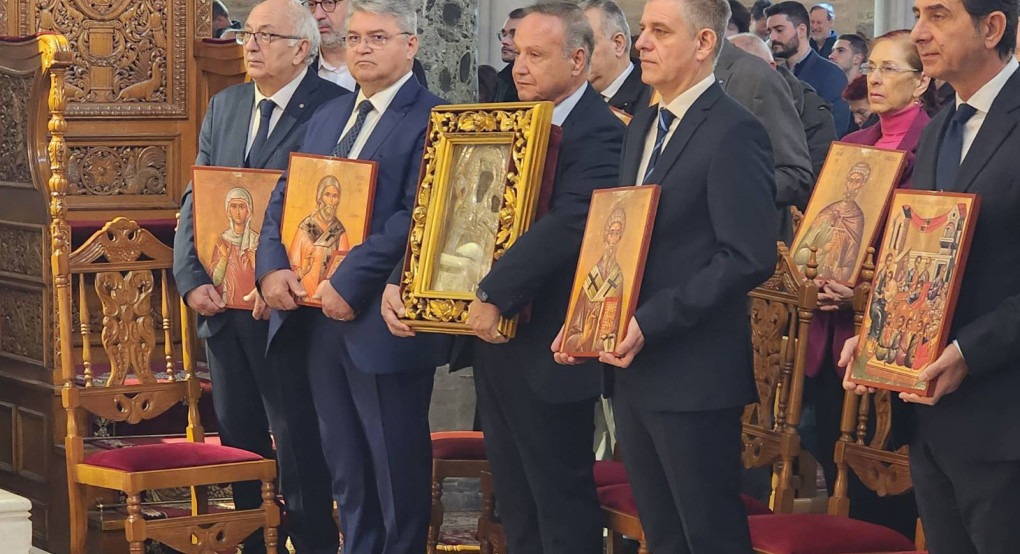 Παρουσία του Δημήτρη Νατσιού, στον Ι.Ν. Αγίου Δημητρίου Θεσσαλονίκης για την Κυριακή της Ορθοδοξίας