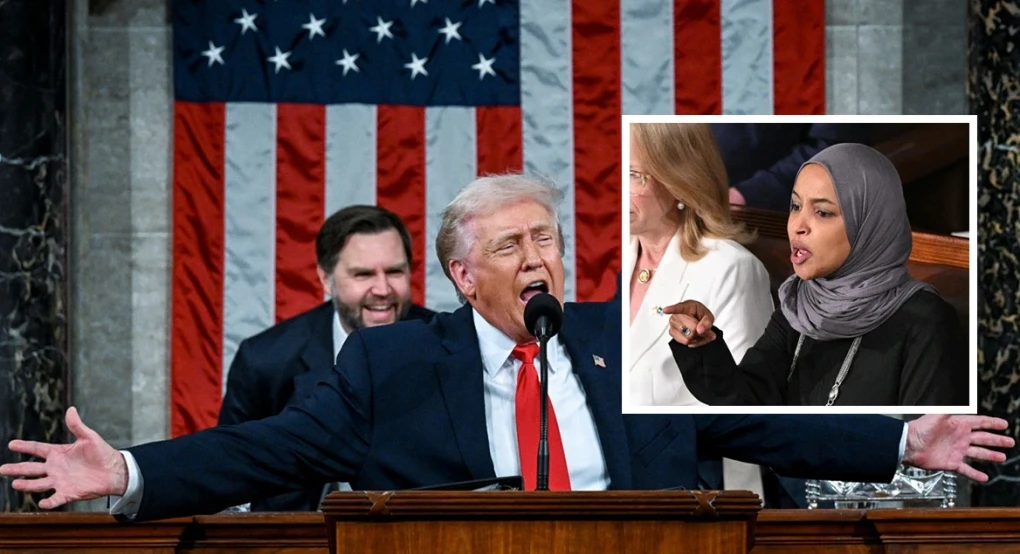 «Μπείτε σε μια βάρκα μαζί με τον παράφρονα Ντε Νίρο και γυρίστε από εκεί που ήρθατε»: Επίθεση Τραμπ στις μουσουλμάνες βουλευτές που διέκοψαν την ομιλία του