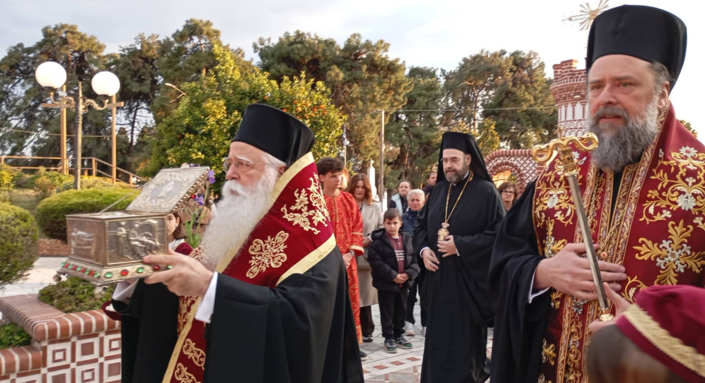 Η παρουσία του Μητροπολίτου Θεσσαλονίκης Φιλοθέου στην Υποδοχή του Ιερού Λειψάνου του Αγίου Δημητρίου