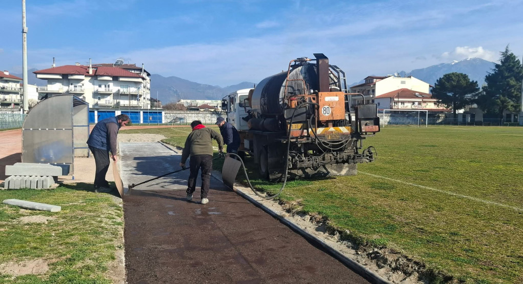 Προχωρούν οι εργασίες στο Δημοτικό Στάδιο Αριδαίας για νέο διάδρομο άλματος σε μήκος