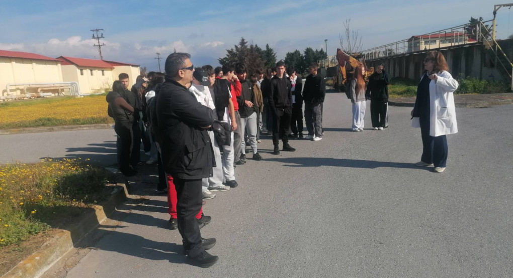 Επίσκεψη του 3ου Λυκείου Γιαννιτσών στις εγκαταστάσεις Επεξεργασίας Λυμάτων της ΔΕΥΑΠ