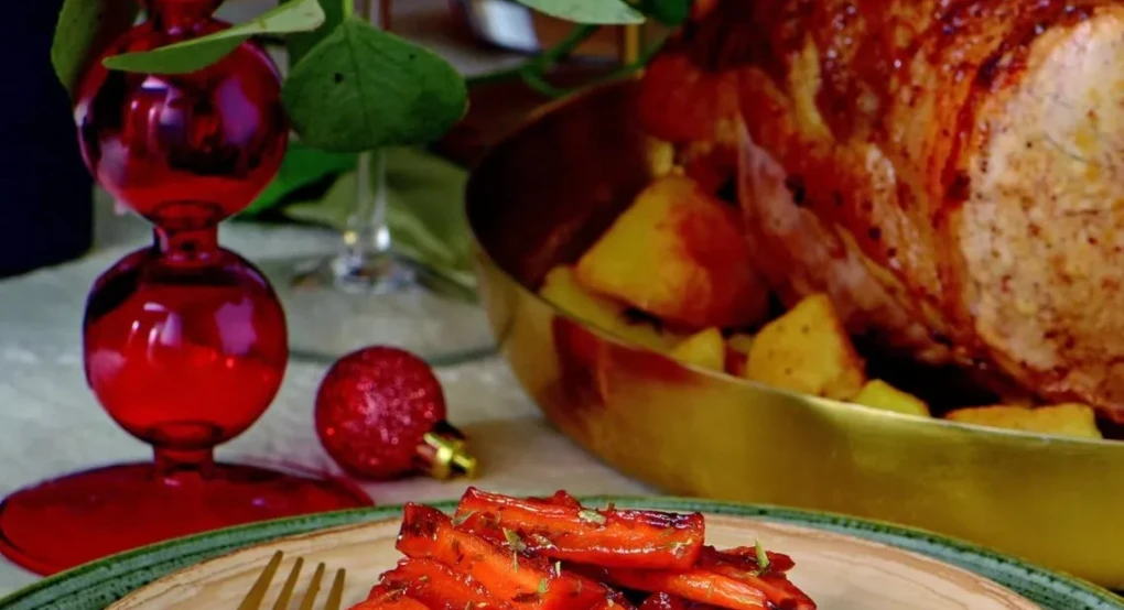 Ψητά καρότα με πετιμέζι και εστραγκόν