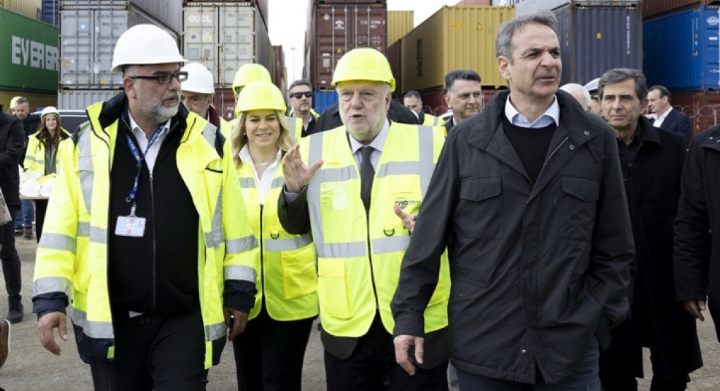 Επίσκεψη Κ. Μητσοτάκη στο Λιμάνι Θεσσαλονίκης