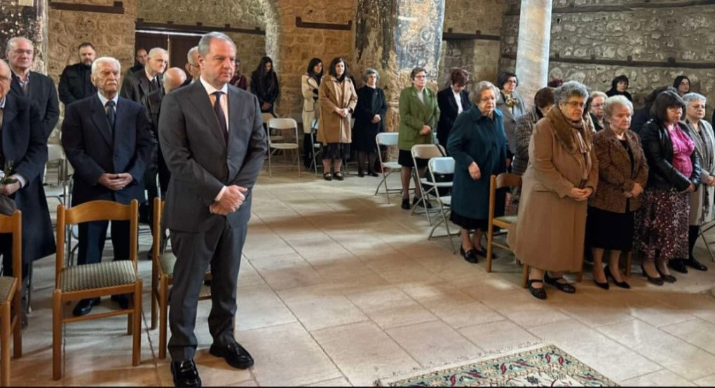 Με τιμές ο Διονύσης Σταμενίτης στη Θεία Λειτουργία της Κυριακής των Βαΐων στην Παλαιά Μητρόπολη Έδεσσας