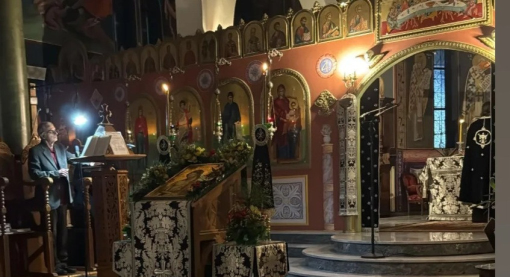 Με κατάνυξη και σεβασμό: Ο Νίκος Παρούτογλου στην Ακολουθία του Νυμφίου στην Αριδαία