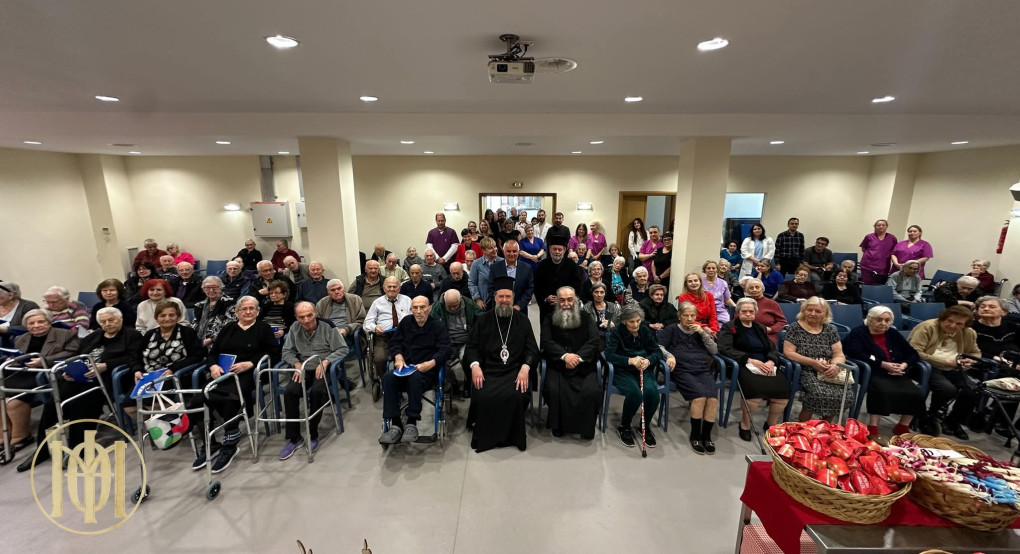 Ποιμαντική επίσκεψη του Μητροπολίτου Θεσσαλονίκης κ. Φιλοθέου στο Χαρίσειο Γηροκομείο