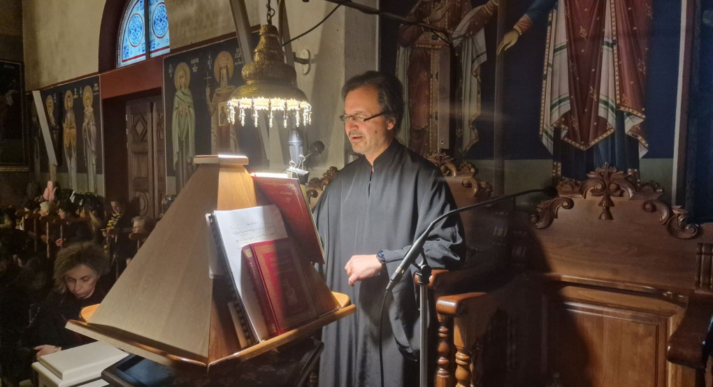 Κατανυκτική Παρουσία του κ. Σαρμά τη Μεγάλη Πέμπτη ενώπιον του Επισκόπου