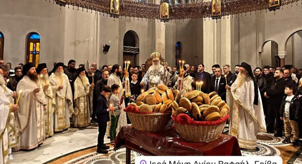 Μέσα στην Αναστάσιμη χαρά εορτάζει η Μονή των Αγίων Ραφαήλ, Νικολάου και Ειρήνης στη Γρίβα