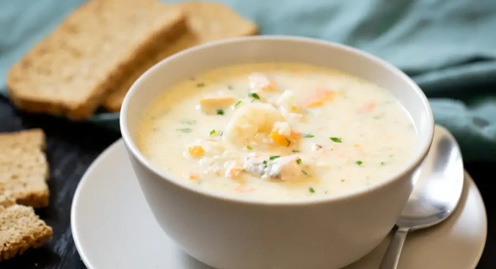 Συνταγή για νηστίσιμη γαριδόσουπα με κριθαράκι