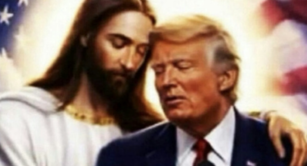 Σάλος με τη νέα ανάρτηση του Ντόναλντ Τραμπ που τον δείχνει αγκαλιά με τον Ιησού