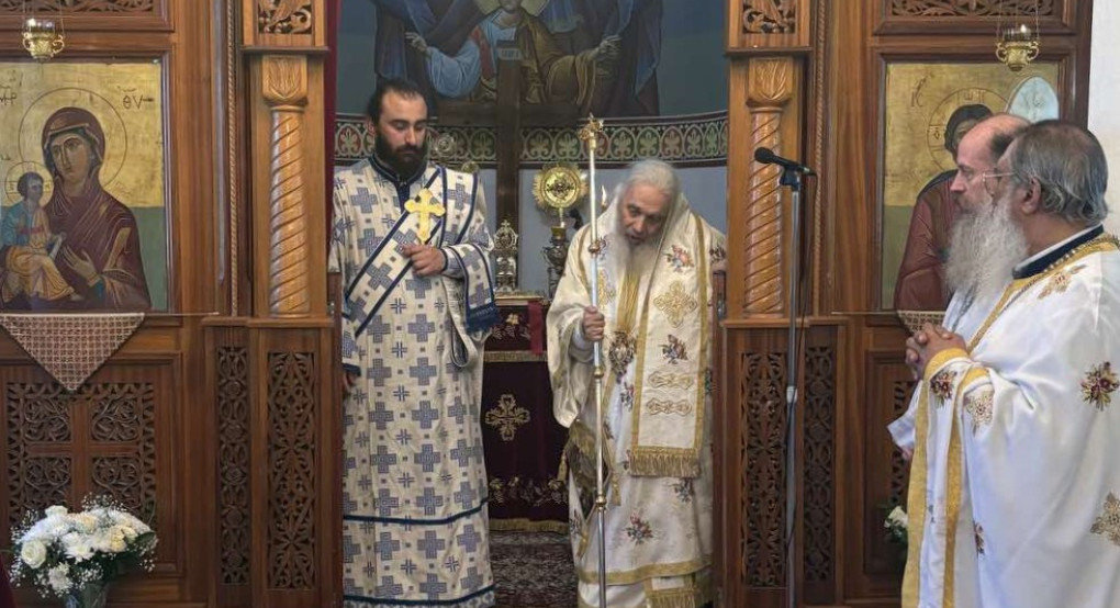 Αρχιερατική Θεία Λειτουργία στην πανήγυρη του Αγίου Επιφανίου Αλμωπίας