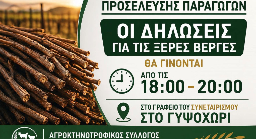 Αγροτοκτηνοτροφικός Σύλλογος ΕΝΟΤΗΤΑ -Κάλεσμα για την καταγραφή των ζημιών-προβλήματα με ξήρανση βλαστών στις καλλιέργειες ροδακινιάς και βερικοκιάς