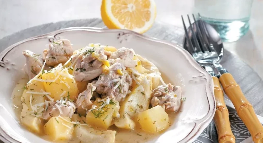 Κοτόπουλο με αγκινάρες αλά πολίτα