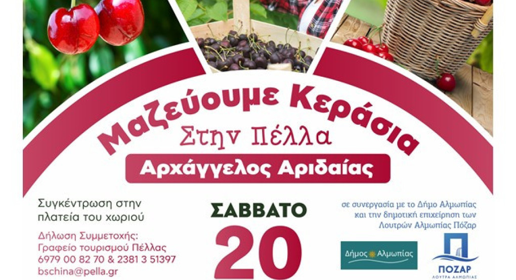 «Μαζεύουμε κεράσια στην Πέλλα»:  Μια εμπειρία γεμάτη γεύση και παράδοση