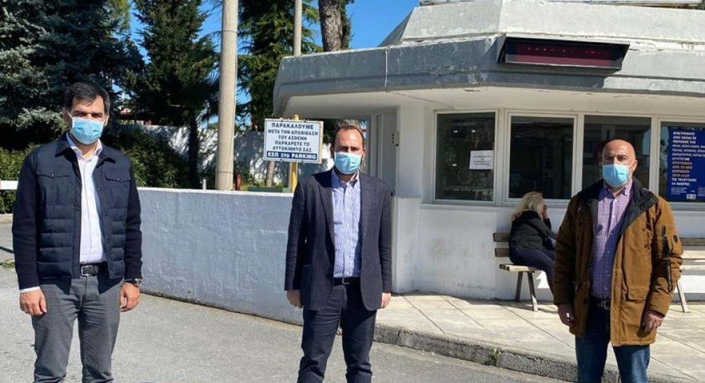 Επίσκεψη Λάκη Βασιλειάδη σε  ΓΝ Έδεσσας, Γιαννιτσών και Αστυνομική Διεύθυνση Πέλλας