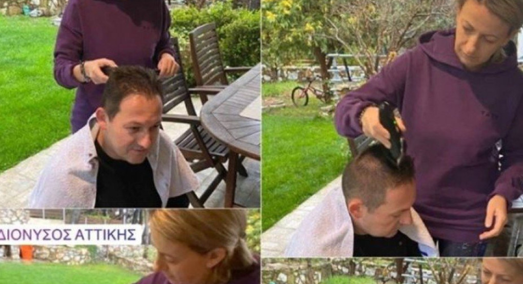  Μένει και... κουρεύεται σπίτι ο Στέλιος Πέτσας - Το μήνυμά του (pic)  