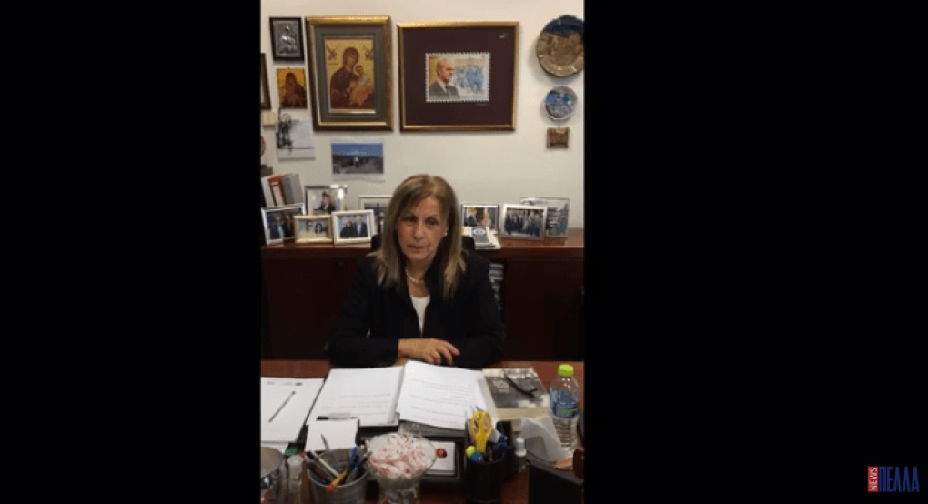 Οι ευχές της Αθηνάς Αηδονά, που δεν ξεχνάει την Πέλλα 