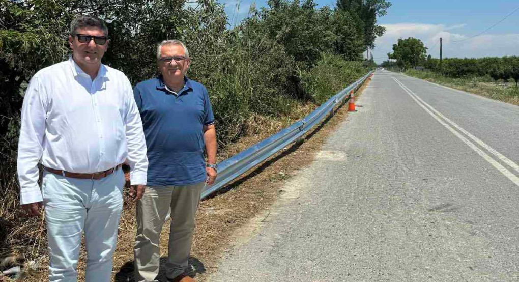 Στηθαία ασφαλείας στο οδικό δίκτυο του Δήμου Πέλλας