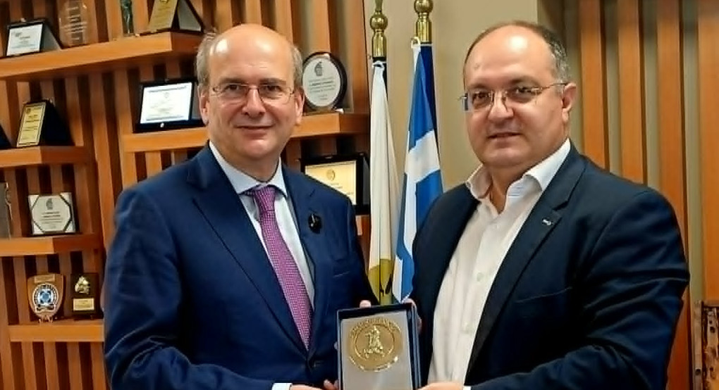Επίσκεψη Αντιπροέδρου Κυβέρνησης Κωστή Χατζηδάκη στον Δήμαρχο Κιλκίς