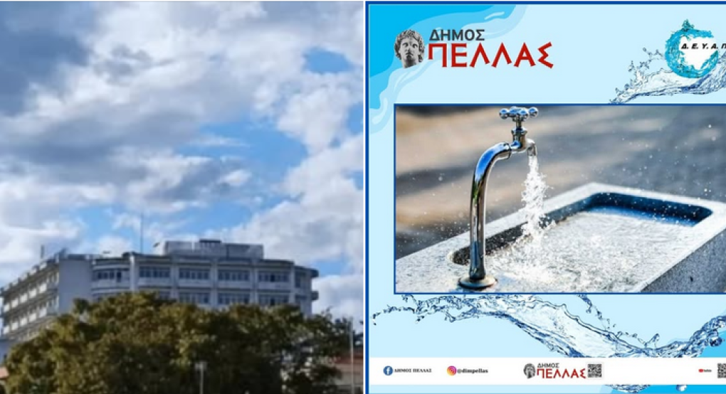 Καθαρισμός και καλλωπισμός του περιβάλλοντος χώρου του Νοσοκομείου Γιαννιτσών με τη συμβολή της ΔΕΥΑΠ