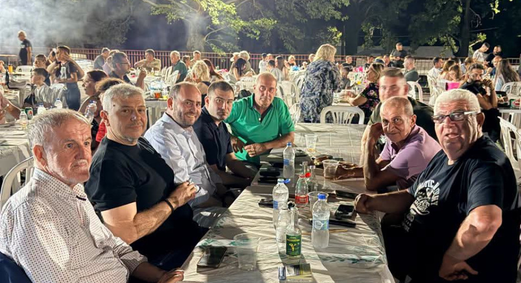 Στην παραδοσιακή βραδιά του Ηρακλή Γαρεφείου ο Λάκης Βασιλειάδης μαζι με τον Δήμαρχο Αλμωπίας Νικο Παρούτογλου