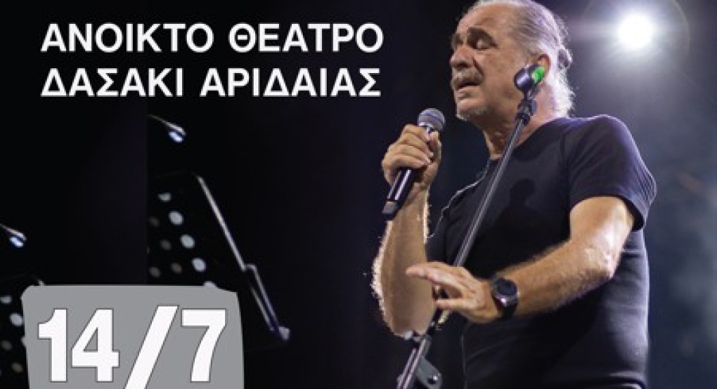 Συναυλία του Βασίλη Πρατσινάκη στο Ανοιχτό Θέατρο Δασάκι Αριδαίας