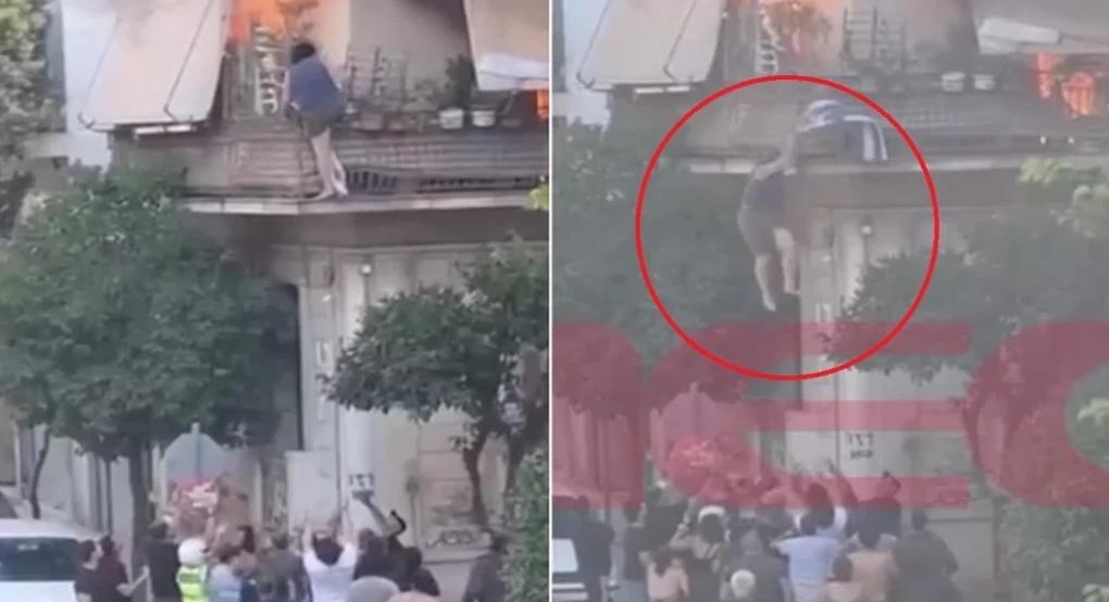 «Πήδα γιαγιά, θα σε πιάσω»: Η συγκλονιστική στιγμή που η ηλικιωμένη βουτάει στο κενό από το φλεγόμενο σπίτι της Καλλιθέας και σώζεται από πολίτες