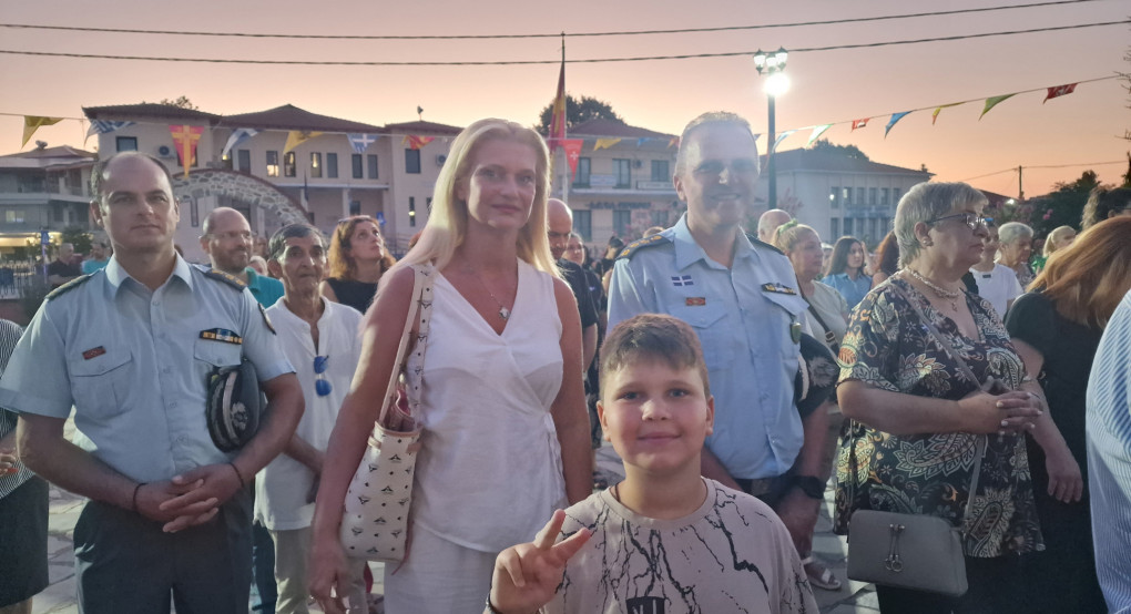 Με την οικογένειά του στην πανήγυρη ο Αστυνομικός Διευθυντής Πέλλας