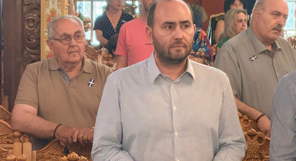 Ο Λάκης Βασιλειάδης τίμησε την πανήγυρη του Αγίου Στεφάνου στη Σκύδρα