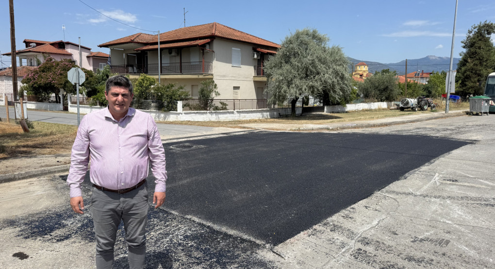 Συνεχίζονται οι ασφαλτοστρώσεις στον Δήμο Πέλλας