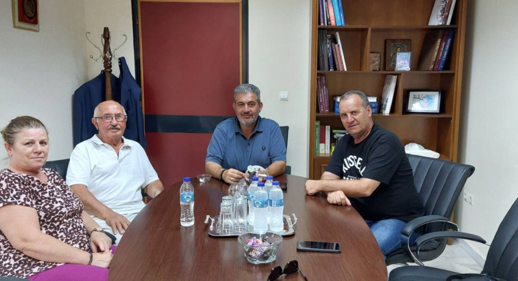 Επίσκεψη μελών του Α.Π.Σ. Νεφέλες Κατερίνης στον Πρόεδρο του Επιμελητηρίου Πιερίας
