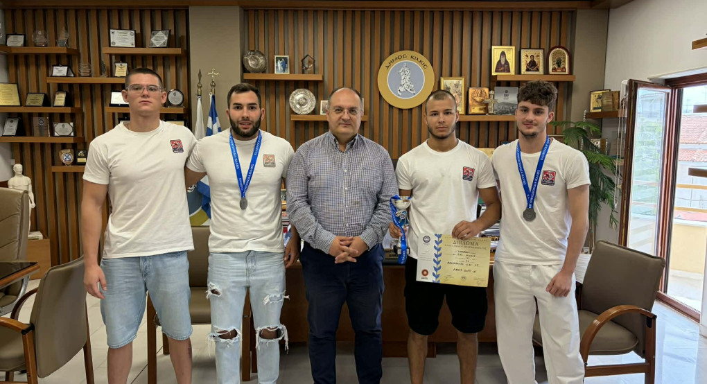 Συνάντηση Δημάρχου Κιλκίς με την τροπαιοφόρο ομάδα πάλης του ΓΑΣΚ