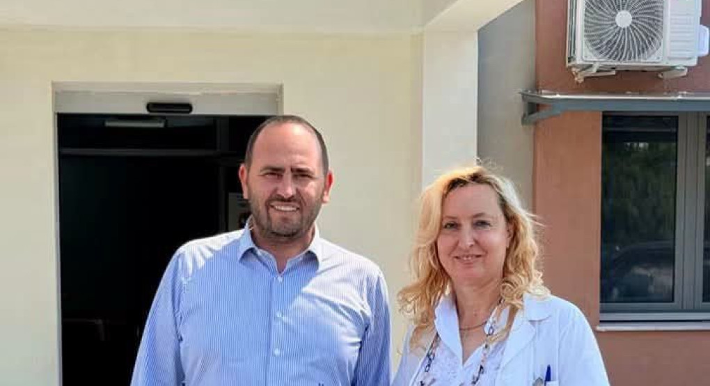 Επίσκεψη στο «ολοκαίνουριο» Κέντρο Υγείας Σκύδρας για τον Λάκη Βασιλειάδη