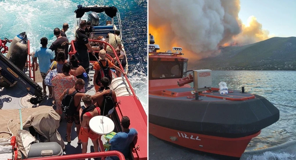 Πώς η Πυροσβεστική διέσωσε πολίτες στη μεγάλη φωτιά της Αττικοβοιωτίας, περισσότερα από 250 άτομα απομακρύνθηκαν δια θαλάσσης