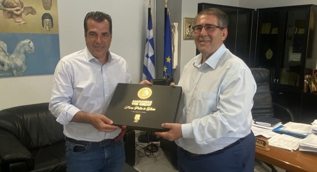 Επίσκεψη του Υπουργού Μετανάστευσης και Ασύλου κ. Θάνου Πλεύρη στην Περιφερειακή Ενότητα Πέλλας και συνεργασία με τον Αντιπεριφερειάρχη Πέλλας κ. Δάνη Τζαμτζή