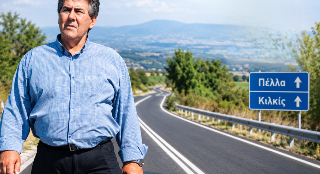 Παρέμβαση της ΠΕ Πέλλας στον δρόμο που συνδέει την Πέλλα με το Κιλκίς