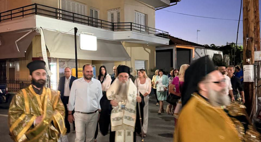 Στην Καλή ο Λάκης Βασιλειάδης μαζί με τον Επίσκοπο Αλμωπίας Στέφανο