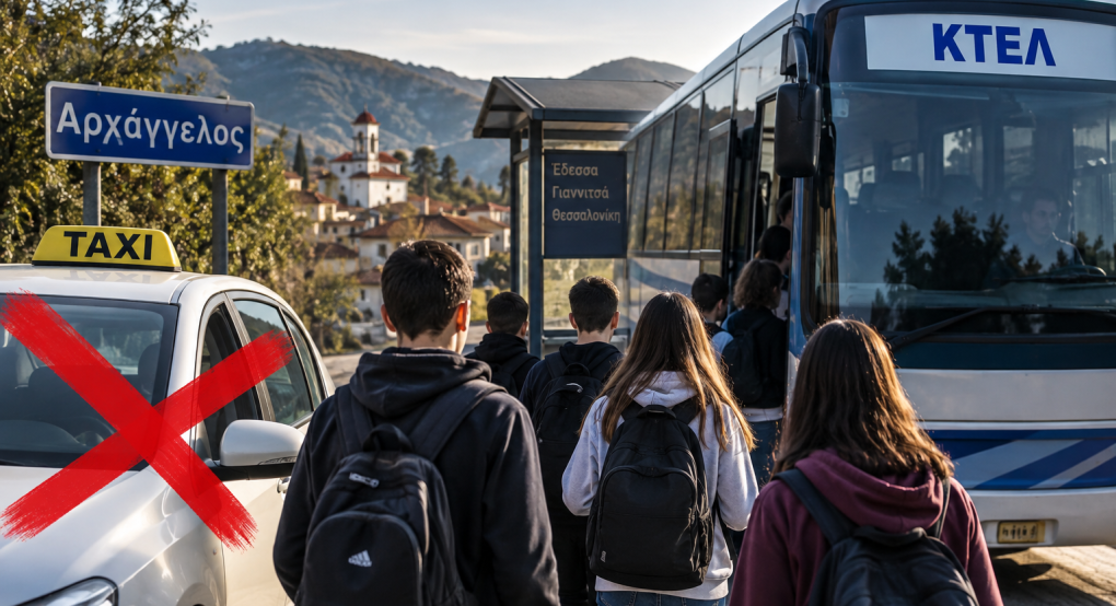 Ανάστατοι γονείς και μαθητές στον Αρχάγγελο – Κόπηκε η μεταφορά με ταξί, τα παιδιά θα πηγαίνουν με ΚΤΕΛ