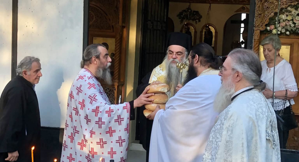 Με την παρουσία του Θεοφιλεστάτου Επισκόπου Στεφάνου ο Μέγας Πανηγυρικός Εσπερινός του Αγίου Ευσταθίου