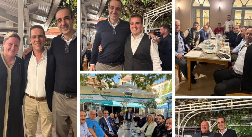 Δίπλα στη βάση της ΝΔ ο Γρηγόρης Δημητριάδης – Παρουσία σε Αρχαία Ολυμπία και Κρέστενα